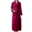Women's Terry Cloth Bathrobe Soft Warm Double Pockets 2