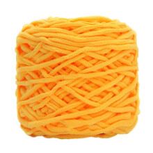 Knitted Chenille Yarn Skein Soft Fluffy Single Ply 165g