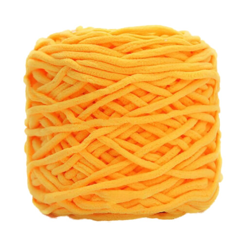 Knitted Chenille Yarn Skein Soft Fluffy Single Ply 165g