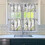 Purple Flower Bird Kitchen Curtains Set 3-Piece 3