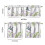 Purple Flower Bird Kitchen Curtains Set 3-Piece 6