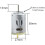 Brushed DC Motor 12V 4000RPM Mini Magnet 3