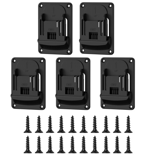 ABS Wall Mount Tool Holders for 18V Cordless Devices 5-Pack