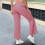 Women's Yoga Pants Pockets Straight Leg Solid High-Elastic 5