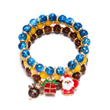 Bohemian Bracelet for Women Stretch Multilayer Beaded Charm