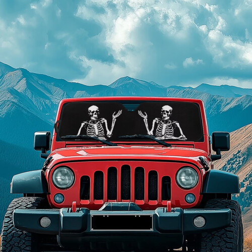 Foldable Windshield Sun Shade for Jeep Gladiator and 2
