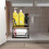 2 Pack Storage Stackable Kitchen Laundry Organizers with Bamboo Top, Wall Mount Large Trash Bag Holder and Standard 4