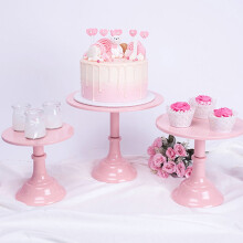 Pink Iron Party Cake Tray 12 x 12 Inches