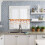 Thanksgiving Kitchen Curtains Rod Pocket 24 inch Orange 2