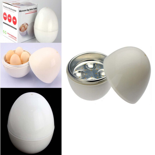 Microwave Egg Cooker 4-Egg Poacher Steamer