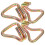 Steel Ratchet Strap Fixing Hooks 4 pcs double row stability 1