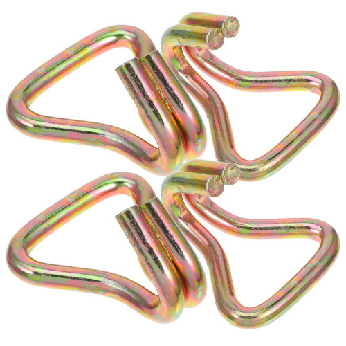 Steel Ratchet Strap Fixing Hooks 4 pcs double row stability