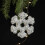 Christmas Decoration Ornaments Silver 12 pcs 6