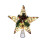 LED Wrought Iron Tree Top Star Decoration White 9.84x11.02 3