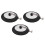 Rubber Choke Bathtub Drain Stopper with Chain 3 Pcs 6