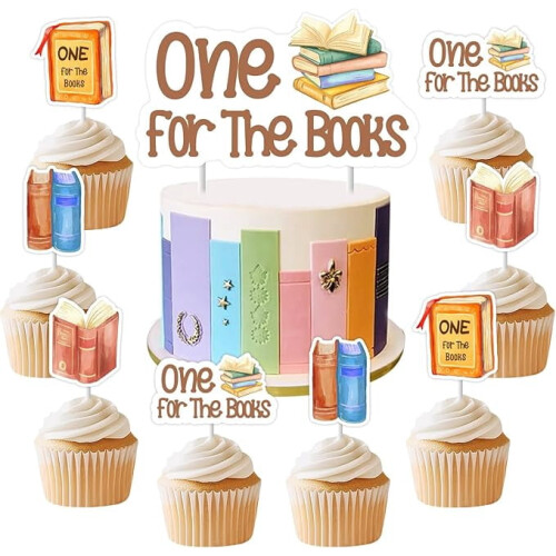 Book-Themed 1st Birthday Decorations 25 Pcs