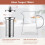 Square Borosilicate Glass Teapot with Infuser 700 ml 5