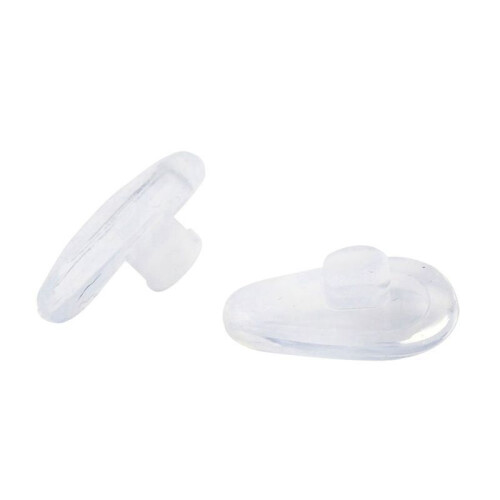 Soft Elliptical Silicon Nose Pad for Glasses (Transparent, 20 Pairs) 2