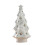 White Ceramic Christmas Tree with Lights and Star Cutouts 4