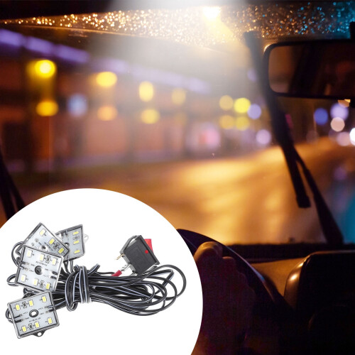 LED Camper Light Iron ABS for Vehicles 2 Pack 1.7 x 1.4 in 2
