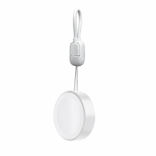 Tragbares Apple Watch Ladegerät, kompatibel mit Apple Watch Series 1-11 – PC+ABS, abnehmbares Kabel, kompakter Reise-Ladeadapter White