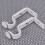 Curtain Rod Bracket No-Drill White 2 Pairs 6