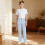 Boys' Chino Pants Blue Pull-On Straight Fit with Pockets 2