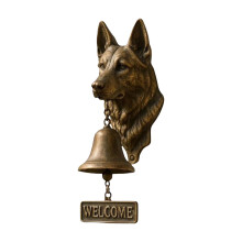 Vintage Resin Dog Doorbell – Labrador and German