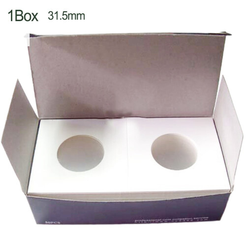 RAINB Coin Holder Storage Box Square Cardboard 12 Pack