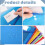 6 Pcs A4 Plastic Wallets Folders Popper Wallet Document Pockets Envelope File Folder with Button Closure Card Slot 2