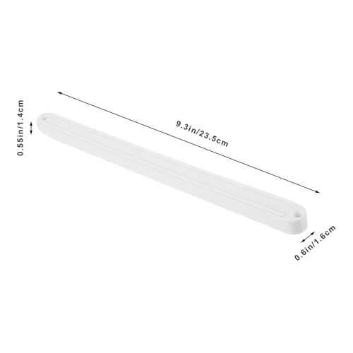 White Plastic Side-Mount Drawer Slides 1