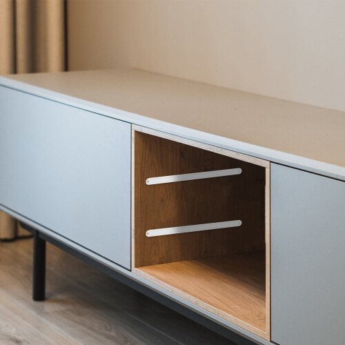 White Plastic Side-Mount Drawer Slides 2