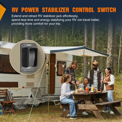 RV Electric Stabilizer Jack Switch Waterproof Rocker 1 Pack 1