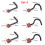 Stainless Steel Nose Studs L-Shape 6 Pcs 6