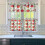 Cherry Kitchen Curtains and Valance Set 3-Piece Rod Pocket 2