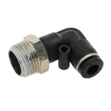 PL Elbow Pneumatic Fitting BSP Male Thread L Shape 1 Piece