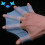 Swimming Finger Webbed Gloves Silicone 1 Pair 2