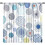 Abstract Circle Curtains Blue Dotted Striped Graffiti 1