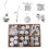Christmas Tree Bauble Ornament Set Silver 24 pcs 1