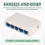 3X 5 Port Data ,Network Hub,Desktop Ethernet Splitter,Plug &  Shielded  Fanless Quiet 9