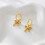 Bow Hoop Earrings Rhinestone Drop 1 Pair 6
