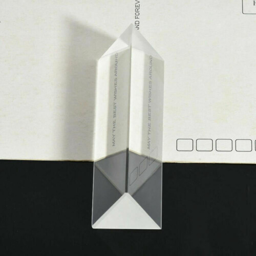 Optical Glass Triple Triangular Prism 20x20x90mm 1