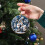 White and Blue Acrylic Christmas Ornaments Snowman Tree 5