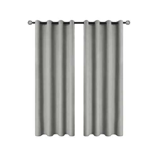 Blackout Curtains with Sheer Overlay 3 Pcs 2