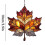 Stained Glass Maple Leaf Ornament Acrylic 1pc 4