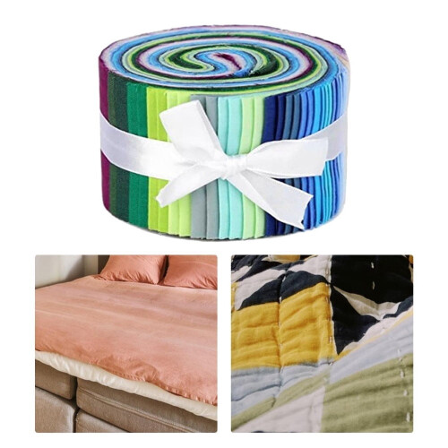 Jelly Roll Fabric Strips Cotton 36 Pieces