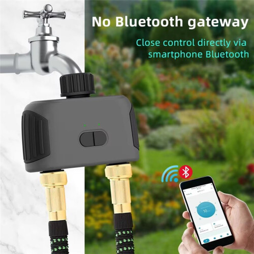 Irrigation Timer with /WiFi, Programmable Water Valve, Automatic Lawn Sprinkler, Rain Delay Controller 2