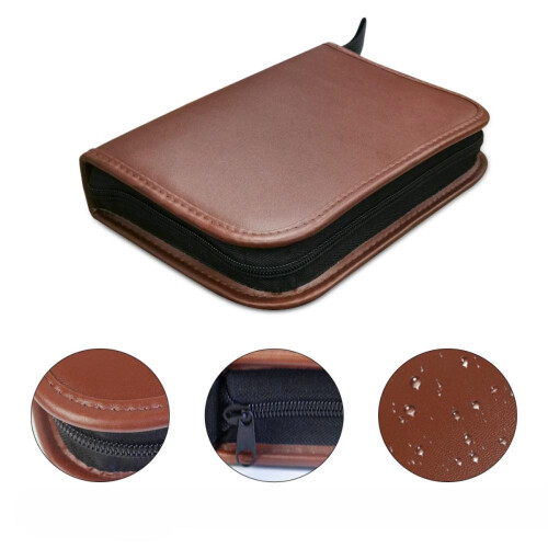 Brown PU Leather Golf Accessory Kit - Multi-Functional Golf Tool Set with Complete Accessories 2