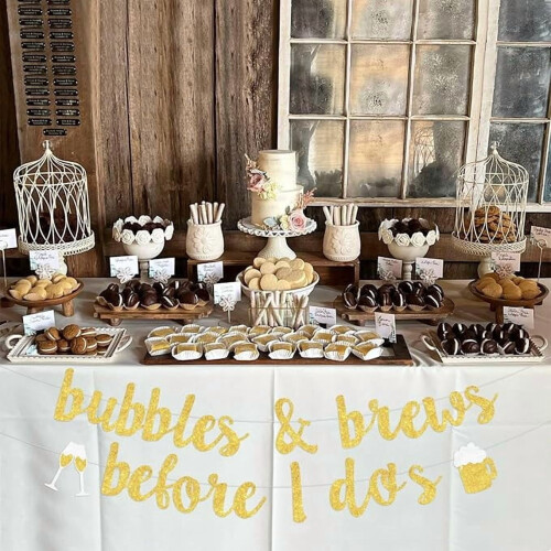 Bubbles & Brews Banner for Bachelorette Party Decorations 2