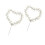 Silver Heart Cake Topper for Birthday Party 2
